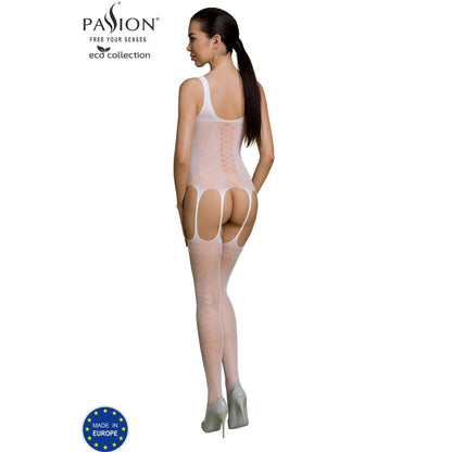 Passion - eco collection bodystocking eco bs007 blanco