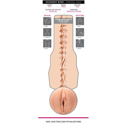Masturbateur masculin Fleshlight Girls Savannah Bond
