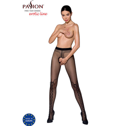 Passion - tiopen 009 medias negro 1/2 (20 den)