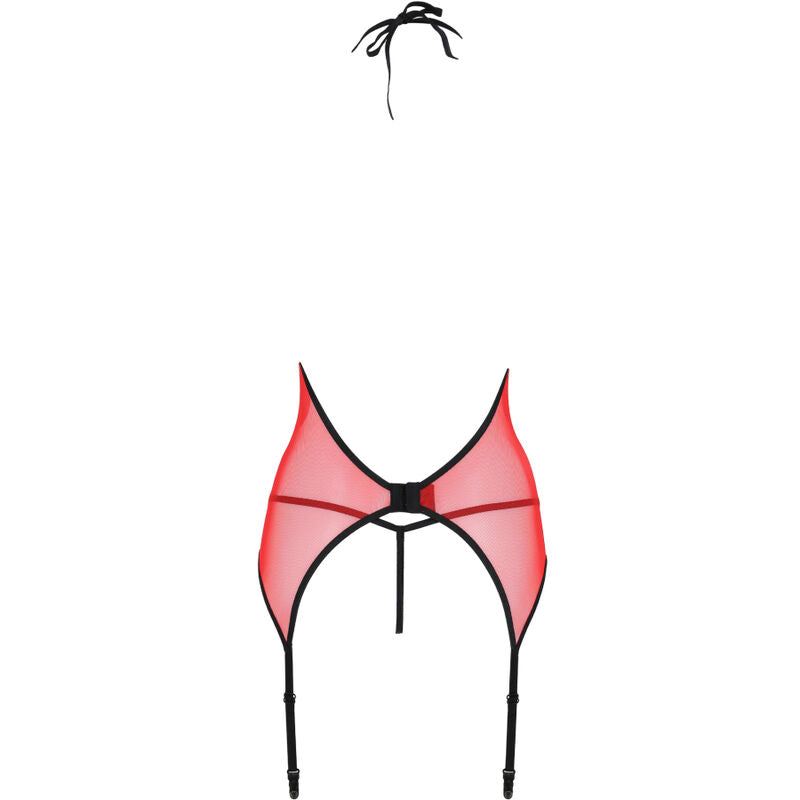 Passion - peonia corset erotic line rojo s/m