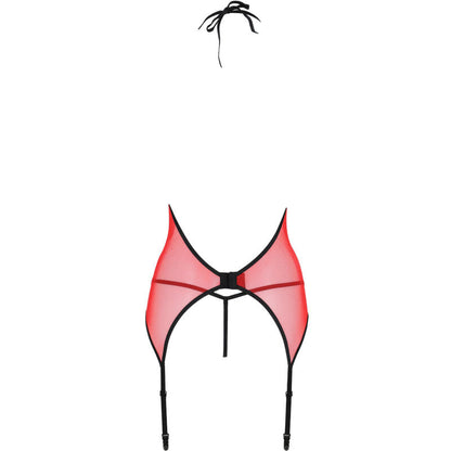 Passion - peonia corset erotic line rojo l/xl