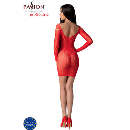 Passion - bs101 bodystocking rojo talla unica