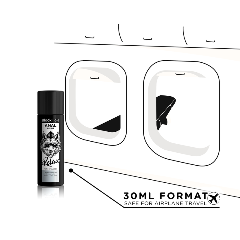Black hole - riparazione anale relax a base acqua con ialurone 30 ml