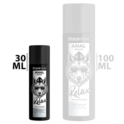 Black hole - riparazione anale relax a base acqua con ialurone 30 ml