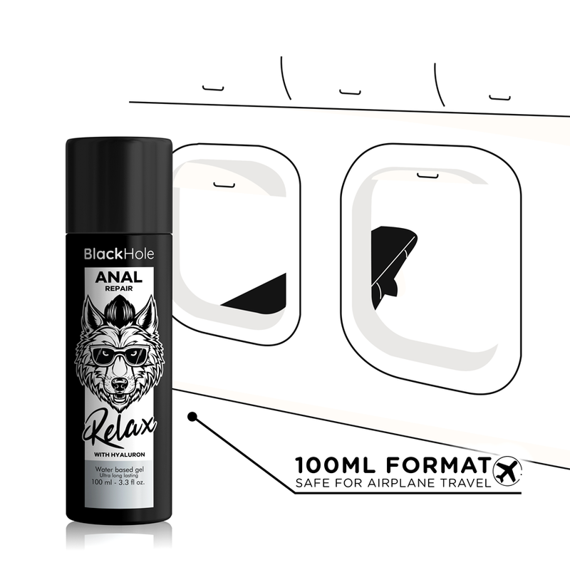 Black hole - riparazione anale relax a base acqua con ialurone 100 ml