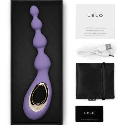 Lelo - massaggiatore anale viola con perline soraya