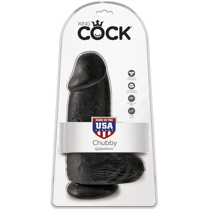 King cock - pene realistico chubby 23 cm nero