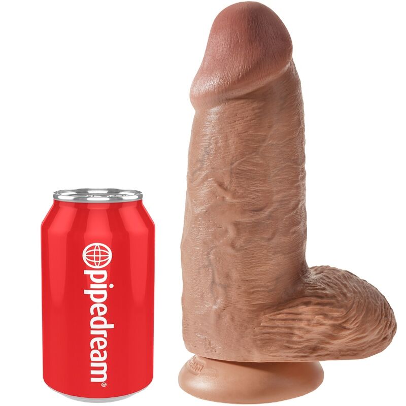 King cock - pene realistico chubby 23 cm caramel