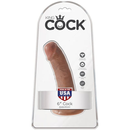 King cock - pénis réaliste 15 cm caramel