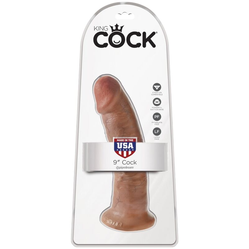 King cock - pene realistico 21,7 cm caramel