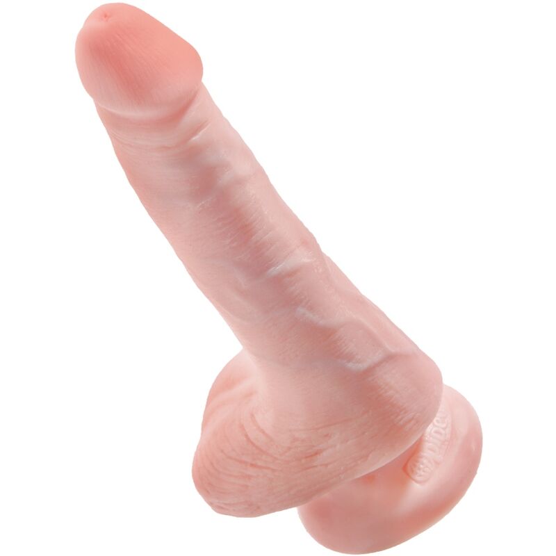 King cock - pene realistico con sfere 13,5 cm leggero