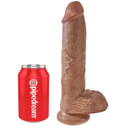 King cock - pene realistico con sfere 19,8 cm caramel
