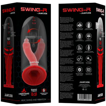 Jamyjob - effetto riscaldante swing-r, swing tech e masturbatore vibrante