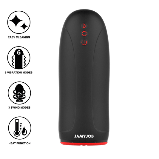 Jamyjob - effetto riscaldante swing-r, swing tech e masturbatore vibrante