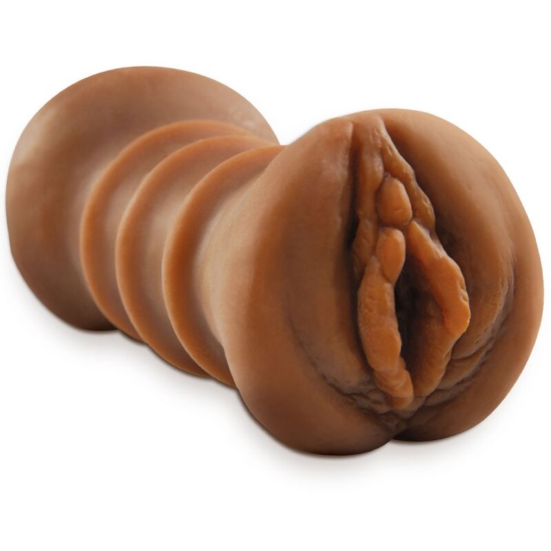 Fetish fantaisie extrême - masturbateur réaliste double entrée vagin et anus marron