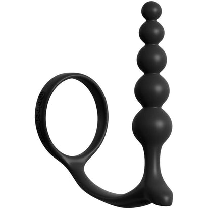 Anal Toys Fantasy Elite Collection Ass-Gasm Cockring Anal Beads Nero