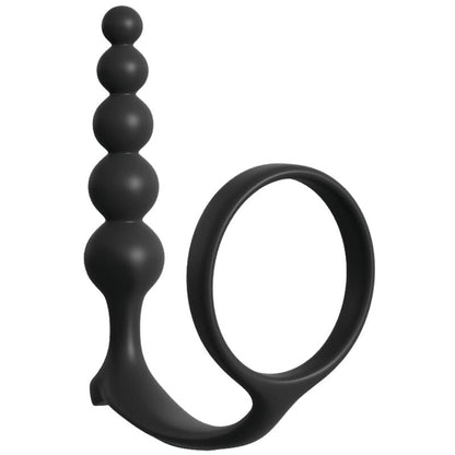 Anal Toys Fantasy Elite Collection Ass-Gasm Cockring Anal Beads Nero