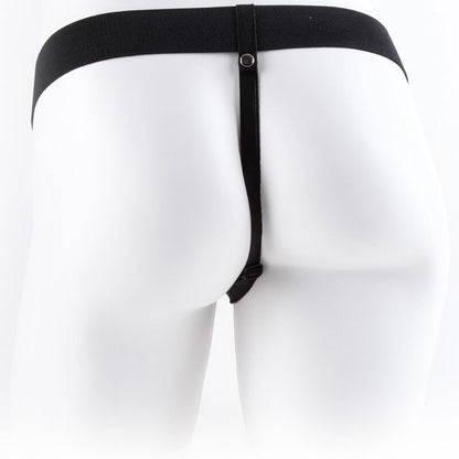 Serie fetish fantasy - imbragatura regolabile telecomando pene realistico con testicoli 17,8 cm