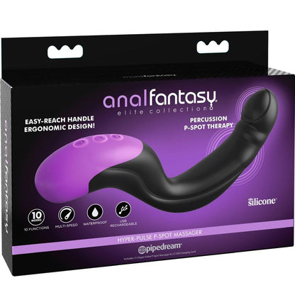Massaggiatore Prostata Anal Fantsy Elite Hyper-Pulse P-Spot Massager Nero