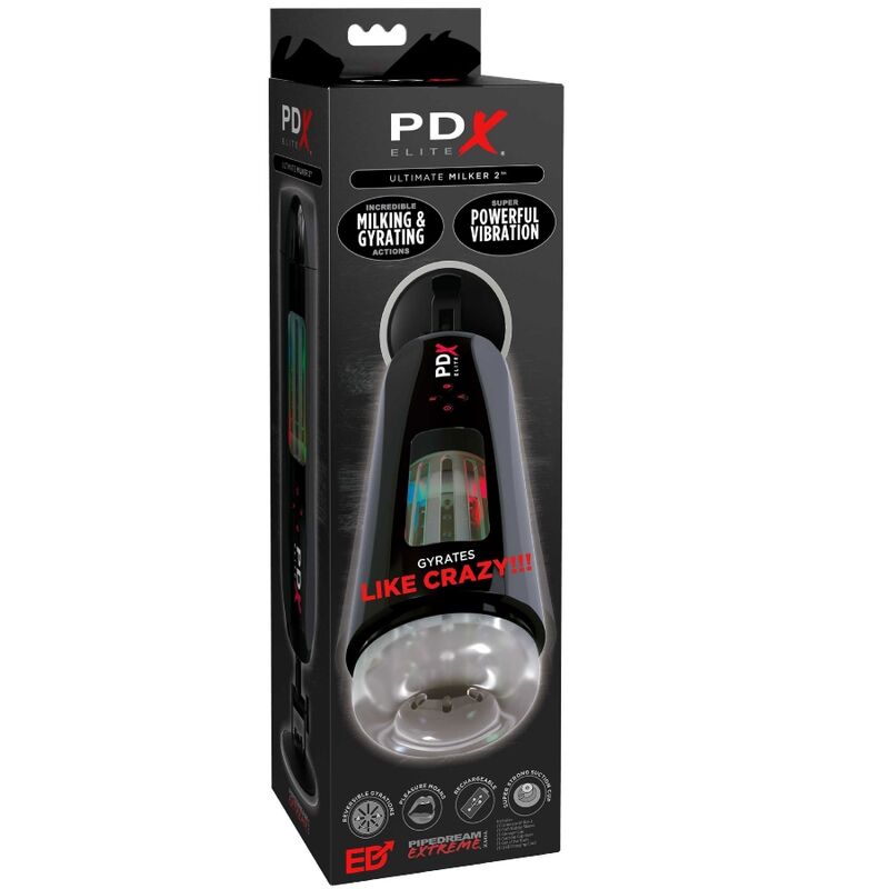 Pdx elite - stroker ultime tire-lait 2 masturbateur et vibromasseur rotatif