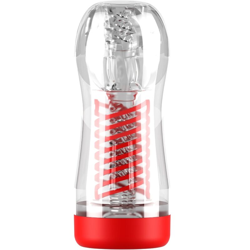Pdx elite - masturbatore a compressione a spirale trasparente stroker viewtube 2