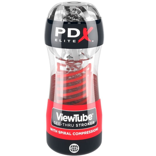 Pdx elite - masturbateur à compression spirale transparent stroker viewtube 2
