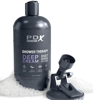 Pdx plus - masturbatore stroker dal design discreto con flacone di shampoo crema profonda