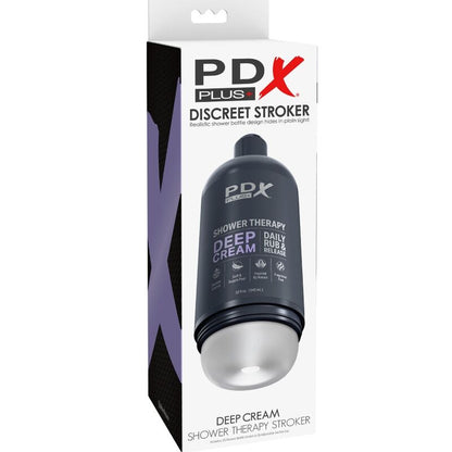 Pdx plus - masturbatore stroker dal design discreto con flacone di shampoo crema profonda