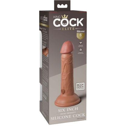 King cock elite - dildo realistico in silicone 15,2 cm candy