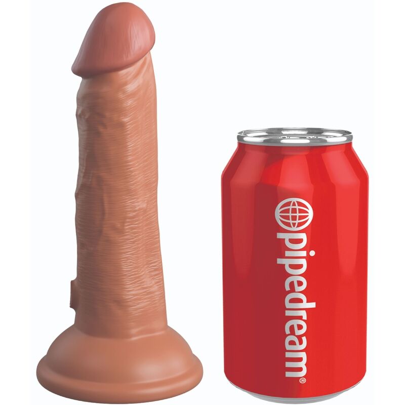 King cock elite - dildo realistico in silicone 15,2 cm candy