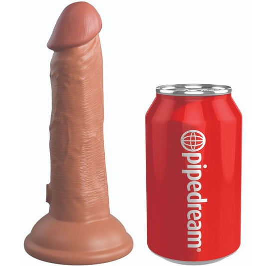 King cock elite - dildo realistico in silicone 15,2 cm candy