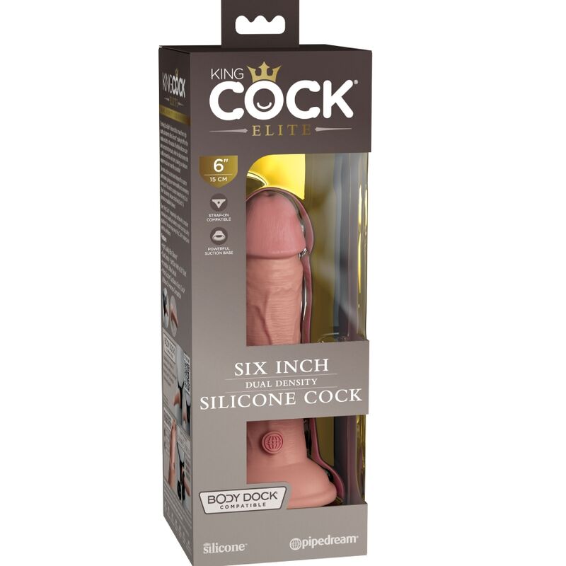 King cock elite - dildo realistico in silicone 15,2 cm