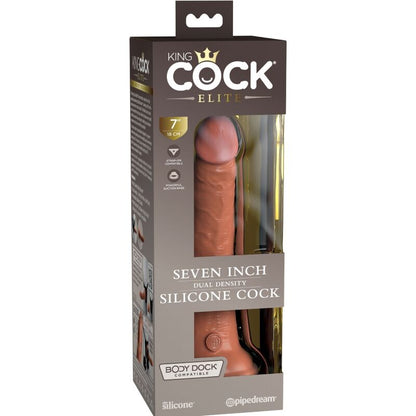 King cock elite - dildo realistico in silicone 17,8 cm candy
