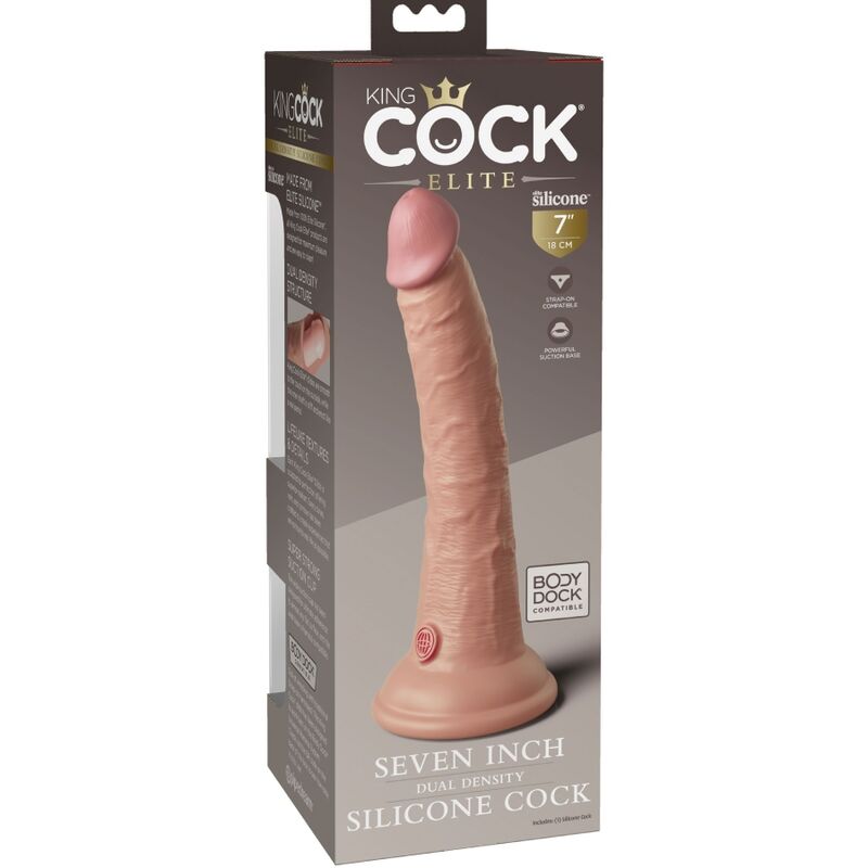 King cock elite - dildo realistico in silicone 17,8 cm