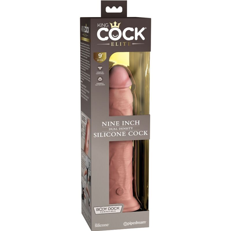 King cock elite - dildo realistico in silicone 23 cm