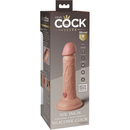 King Cock Elite - gode ceint réaliste vibrant et silicone 15,2 cm