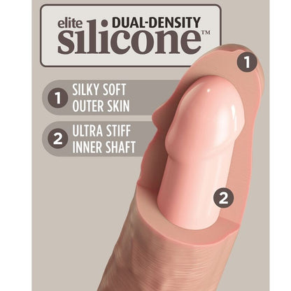 King Cock Elite - gode ceint réaliste vibrant et silicone 15,2 cm