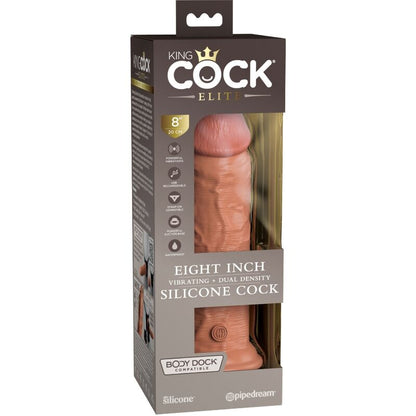 King cock elite - vibratore realistico e dildo in silicone 20,3 cm candy