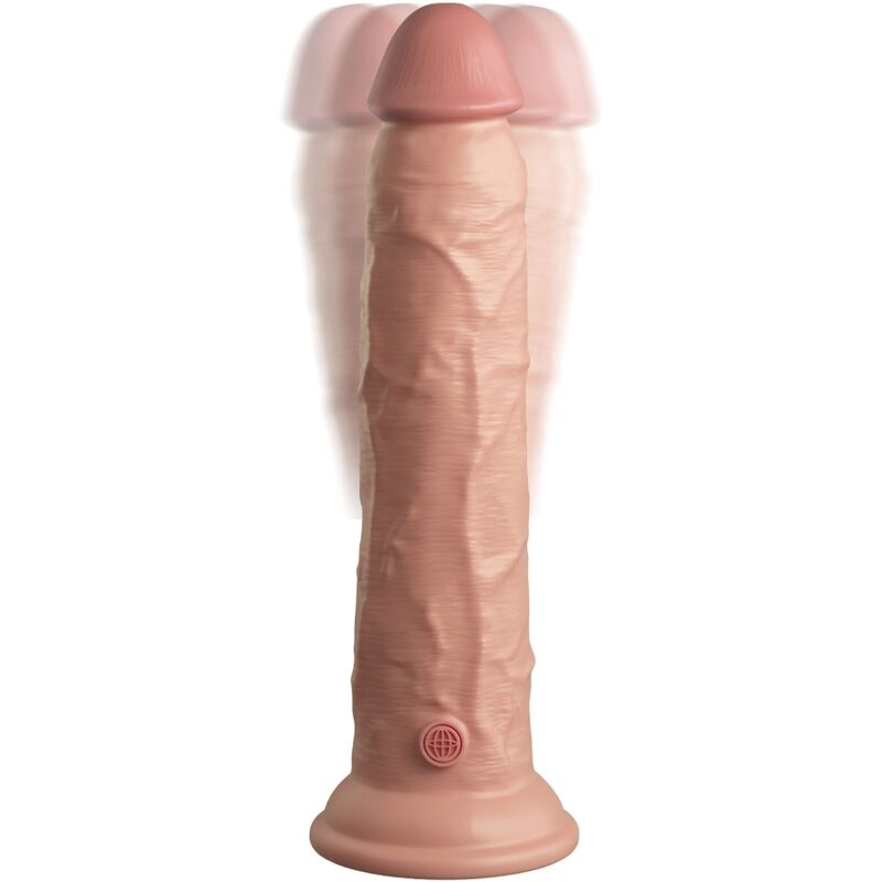 King cock elite - vibratore realistico e dildo in silicone telecomando 23 cm