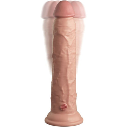 King cock elite - vibratore realistico e dildo in silicone telecomando 23 cm
