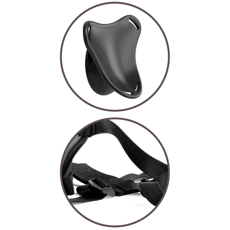 King cock elite - imbragatura regolabile per principianti con dildo 15,2 cm