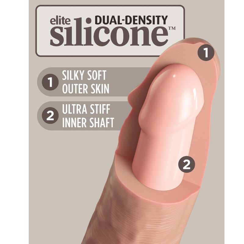 King cock elite - imbragatura regolabile per principianti con dildo 15,2 cm