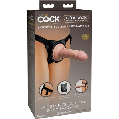 King cock elite - imbragatura regolabile per principianti con dildo 15,2 cm