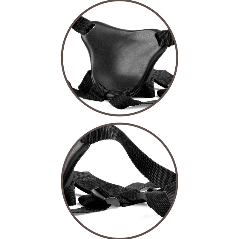 King cock elite - harnais confortable réglable avec gode 17,8 cm