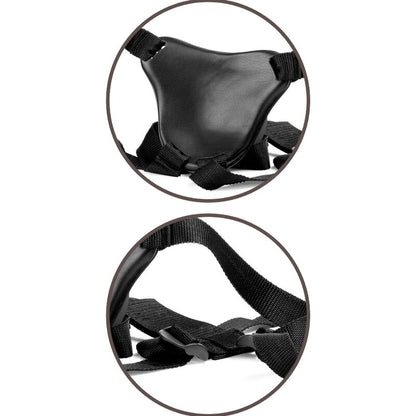 King cock elite - harnais confortable réglable avec gode 17,8 cm