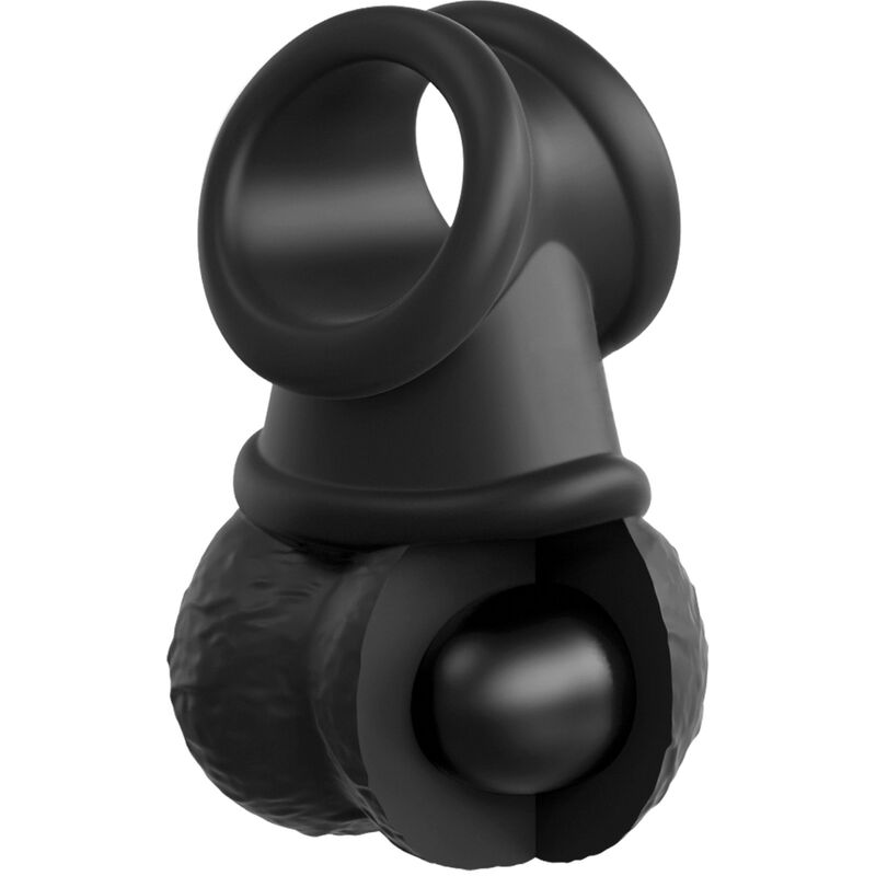 King cock elite - kit imbracatura regolabile deluxe anello con testicoli e dildo 20,3 cm
