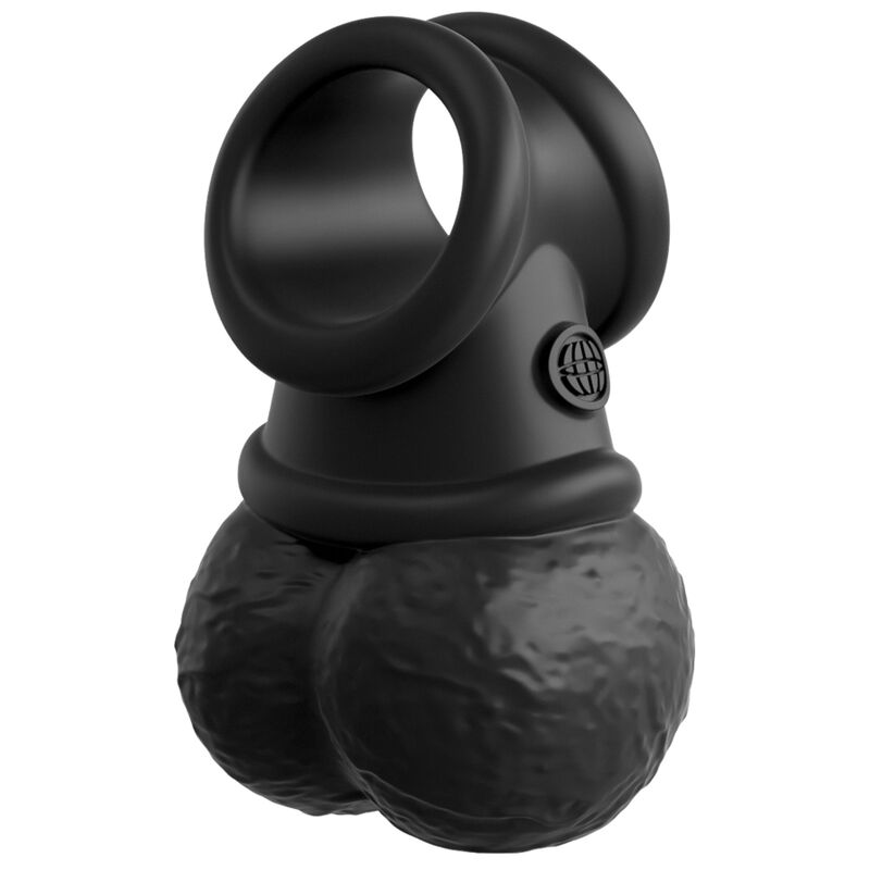 King cock elite - kit imbracatura regolabile deluxe anello con testicoli e dildo 20,3 cm
