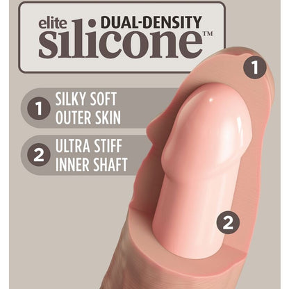 King cock elite - kit imbracatura regolabile deluxe anello con testicoli e dildo 20,3 cm