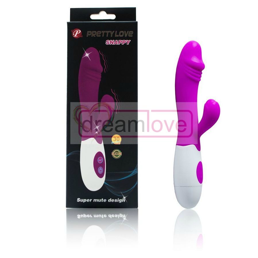 Vibratore Rabbit Pretty Love Snappy Viola/Bianco