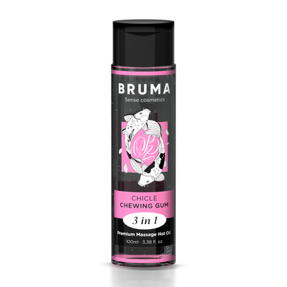 Bruma - olio da massaggio premium effetto calore sapore gomma 3 in 1 - 100 ml